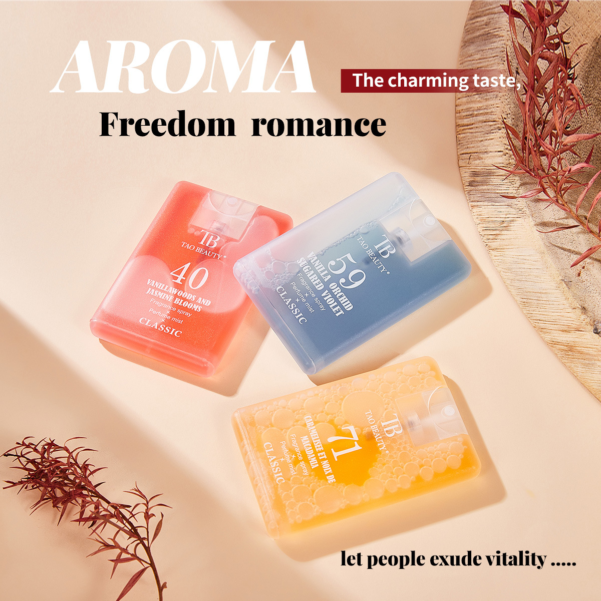 【跨境专供】Tao Beauty口袋香水20ml小巧便携持久留香卡片香水产品图