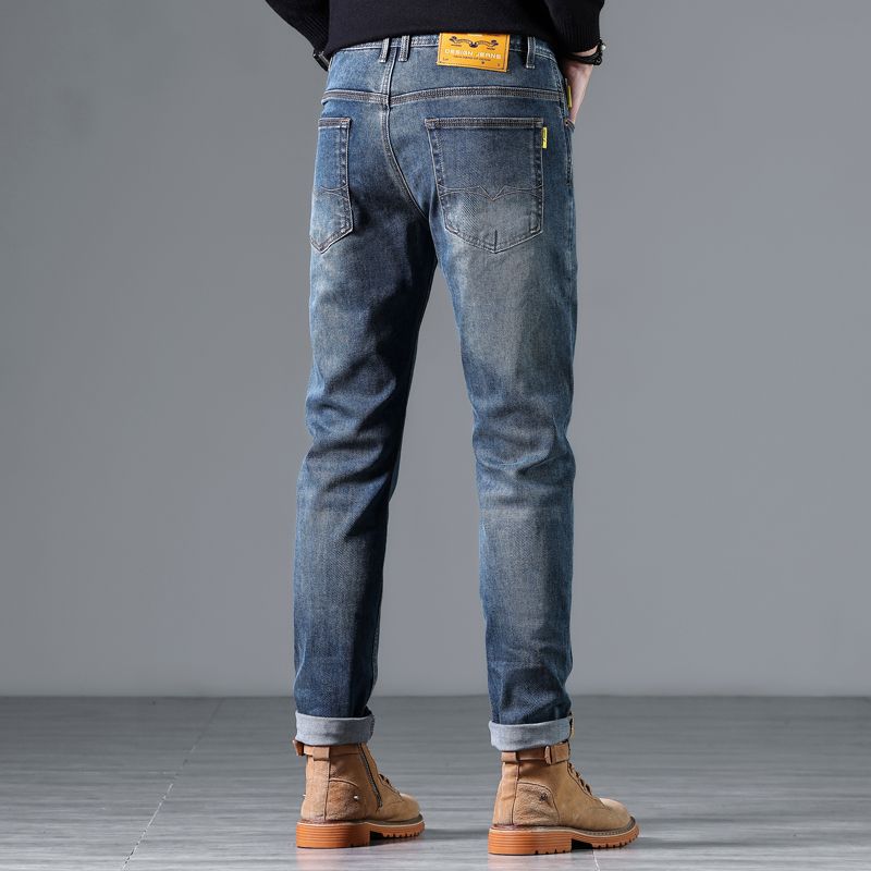 Best-selling men's wear/Autumn and winter new high-quality casual denim skinny skinny skinny jeans for men Specification image