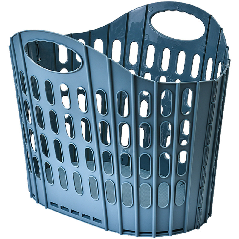 Folding dirty clothes basket, bedroom bathroom dirty clothes laundry basket, multi-functional portable dirty clothes basket, foldable and wall-mounted Item Picture