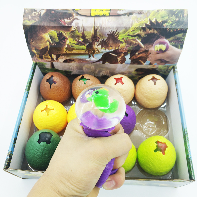 Dinosaur Egg Venting Ball TPR New and unique Squeezing toy, squeezing Dinosaur egg Venting ball manufacturer direct
