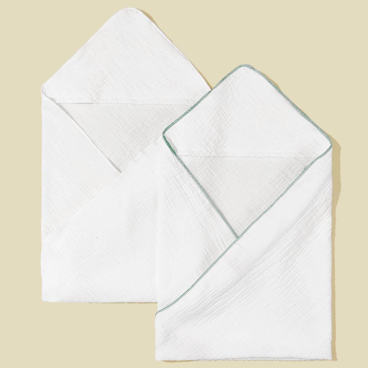 婴儿连帽浴巾纯棉浴巾婴儿襁褓毯产房包单抱毯宝宝斗篷