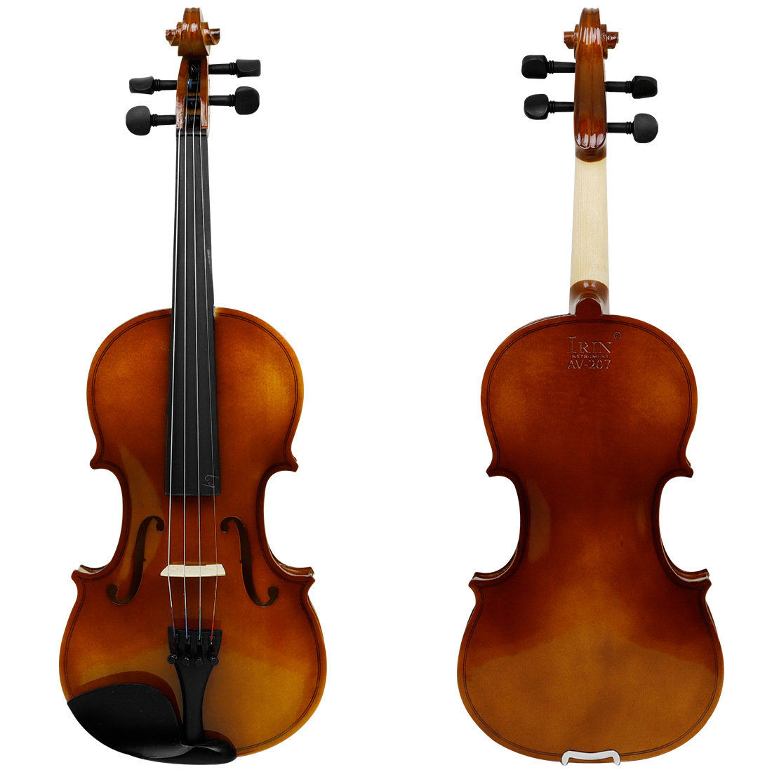 Multi-functional violin set: bow, case, shoulder rest, tuner, rosin, strings, chin rest, fingerboard, stickers, guitar stand, door handle, gloves, storage, suitable for saxophone Specification image