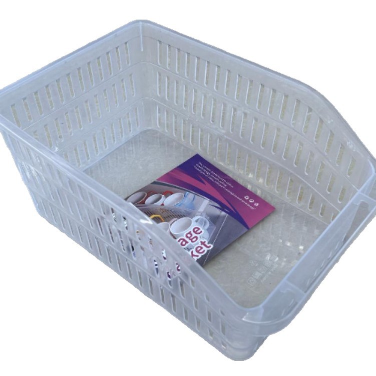Transparent hollowed-out storage basket, food-grade refrigerator, multi-functional household draining basket, fruit and vegetable fresh produce storage box Item Picture