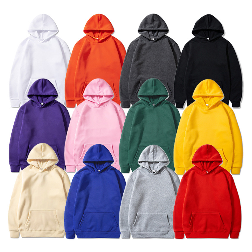 New men's hoodies with logo printing and text for autumn and winter, custom-made hoodies, sweatshirts, class uniforms, corporate team uniforms and workwear details Picture