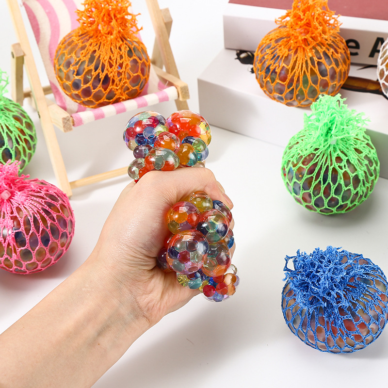 Cross border amazon grape ball descompresión balls pinch pinch TPR soft glue lento rebote bola de descarga juguetes de descompresión al por mayor Specification image