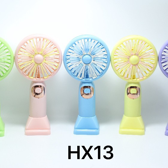 HX13 Summer New handheld fan Portable student desktop USB rechargeable mini fan details Picture