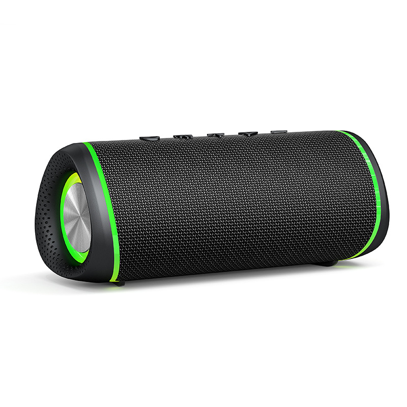 2026 new wireless Bluetooth speaker with RGB light, bass, high power, outdoor portable fabric waterproof speaker Item Picture