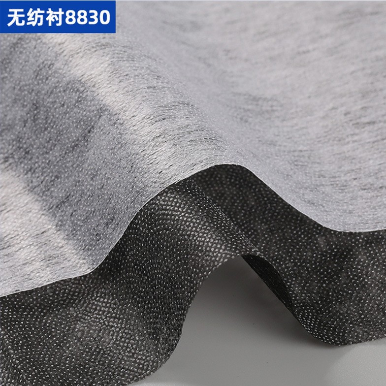 厂家批发单面带胶烫衬PES热熔衬纸 双点无纺纸衬耐水洗复合粘合衬