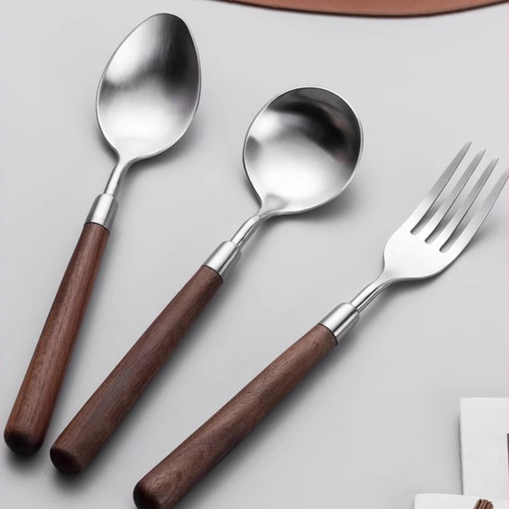 汤勺不锈钢/哑光金餐勺/勺子12只/特色勺子/礼品细节图