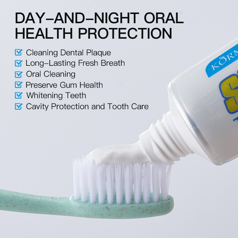 KORMESIC all-English toothpaste to reduce stains, clean mouth, freshen breath and prevent tooth decay toothpaste details Picture