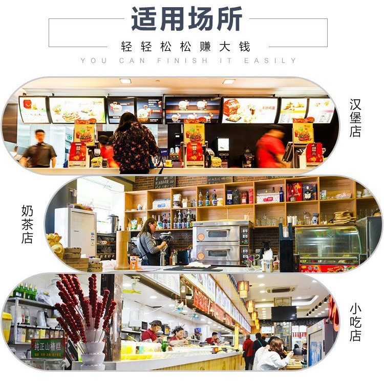 Wholesale of commercial double-layer hamburger machines, fully automatic temperature-controlled hamburger shops, fried chicken shops, electric heating baking machines, and catering equipment details Picture