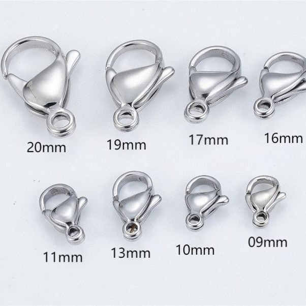 304不锈钢龙虾扣批发首饰配件DIY吊坠小饰品配件手链项链龙虾扣