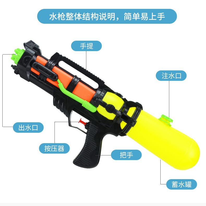 Water-splashing Festival Day Runner water gun toy, large-capacity pull-out water gun toy, outdoor summer beach street stall Item Picture