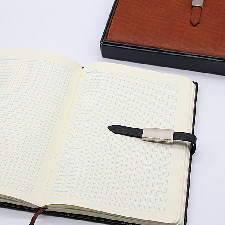 雅隆跨境2023经典设计皮革学生办公室工作人员笔记本用笔细节图