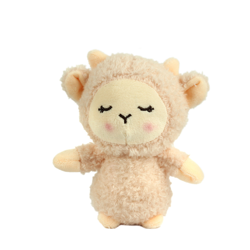 Cute little sheep plush toy pendant, muddled sheep bag pendant, keychain figurine, schoolbag pendant, little sheep Item Picture