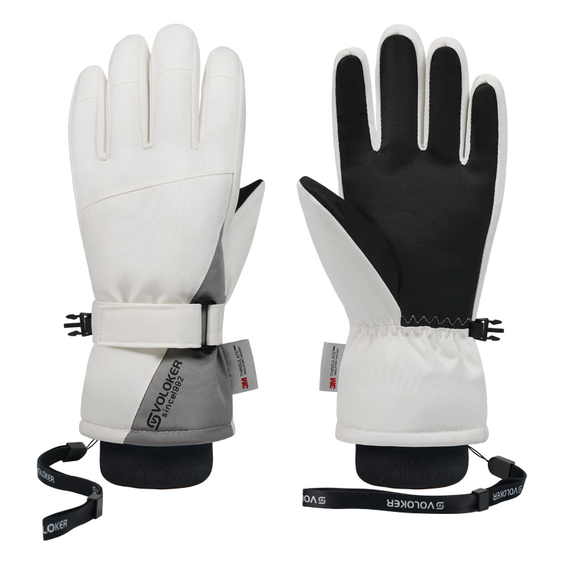 Warm fleece ski gloves, autumn and winter gloves, cycling gloves, women's touch screen gloves, men's cross-border wholesale high price Item Picture