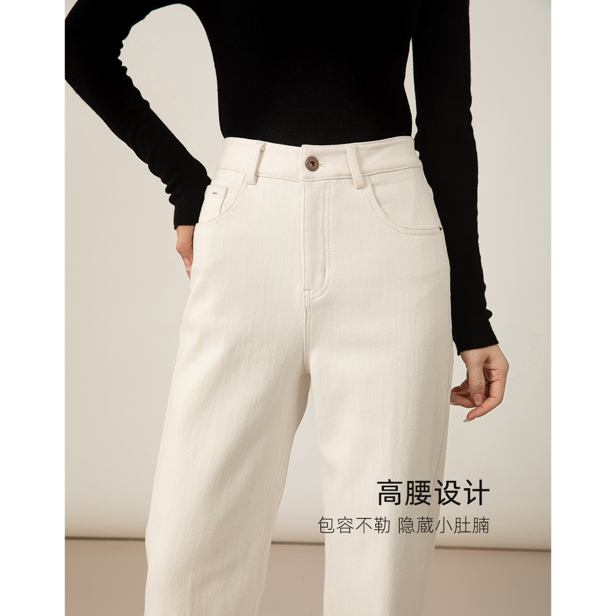 带钻牛仔裤/牛仔裤/牛仔裤阔腿/库存/牛仔短裤女细节图