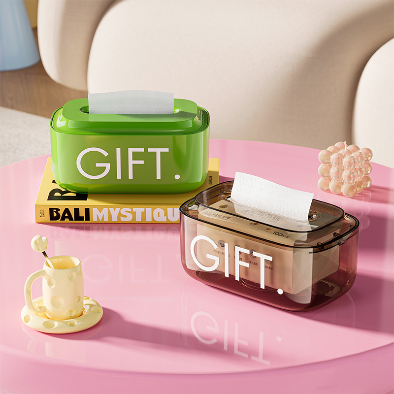 Doba Saddle desktop tissue box, bathroom waterproof desk, living room, popular high-end creative elastic multi-functional tissue box