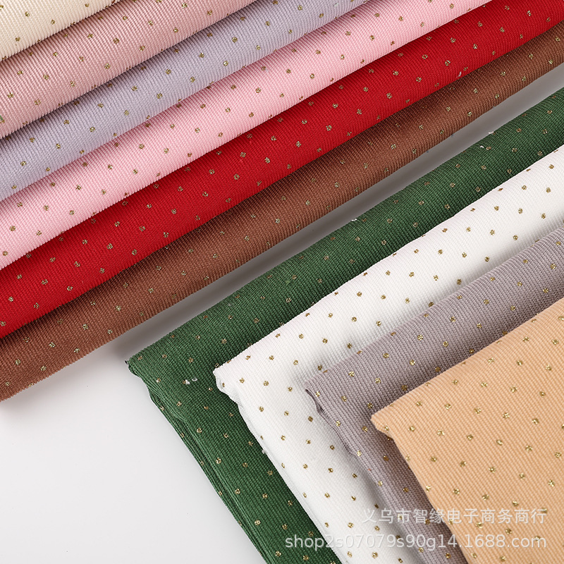 16-strand corduroy, embossed with gold webbed, lace, bow, accessory fabric for bags, polyester, cross-border export version details Picture