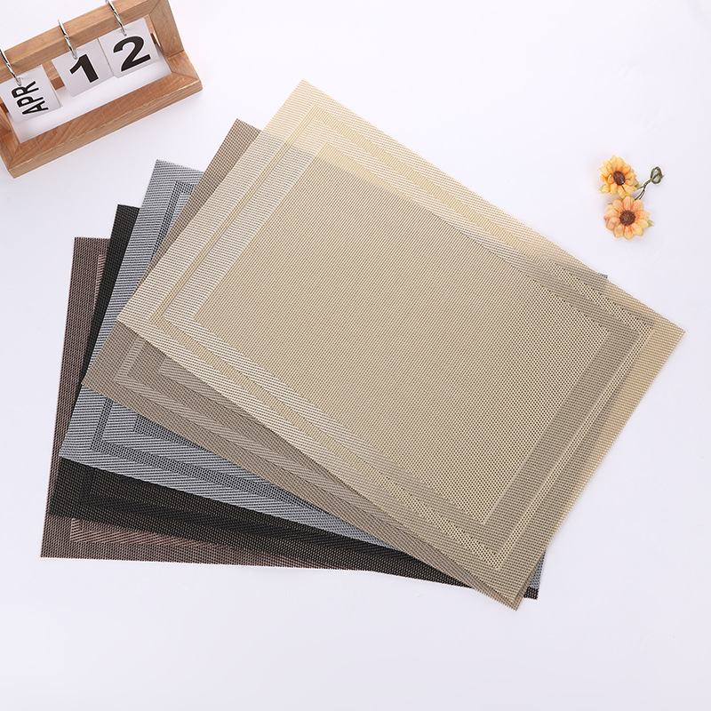 特斯林餐垫西餐垫PVC现货餐垫可水洗防滑耐热厨房用品餐垫产品图