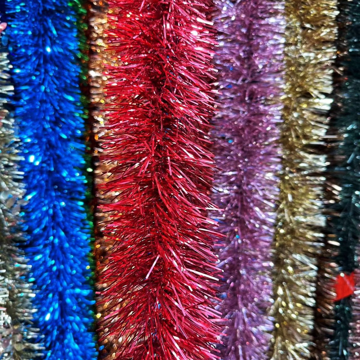 Solid-color densified fine filaments with bright luster strips, party event headband accessories, wool strips, Christmas festival decorative ribbons