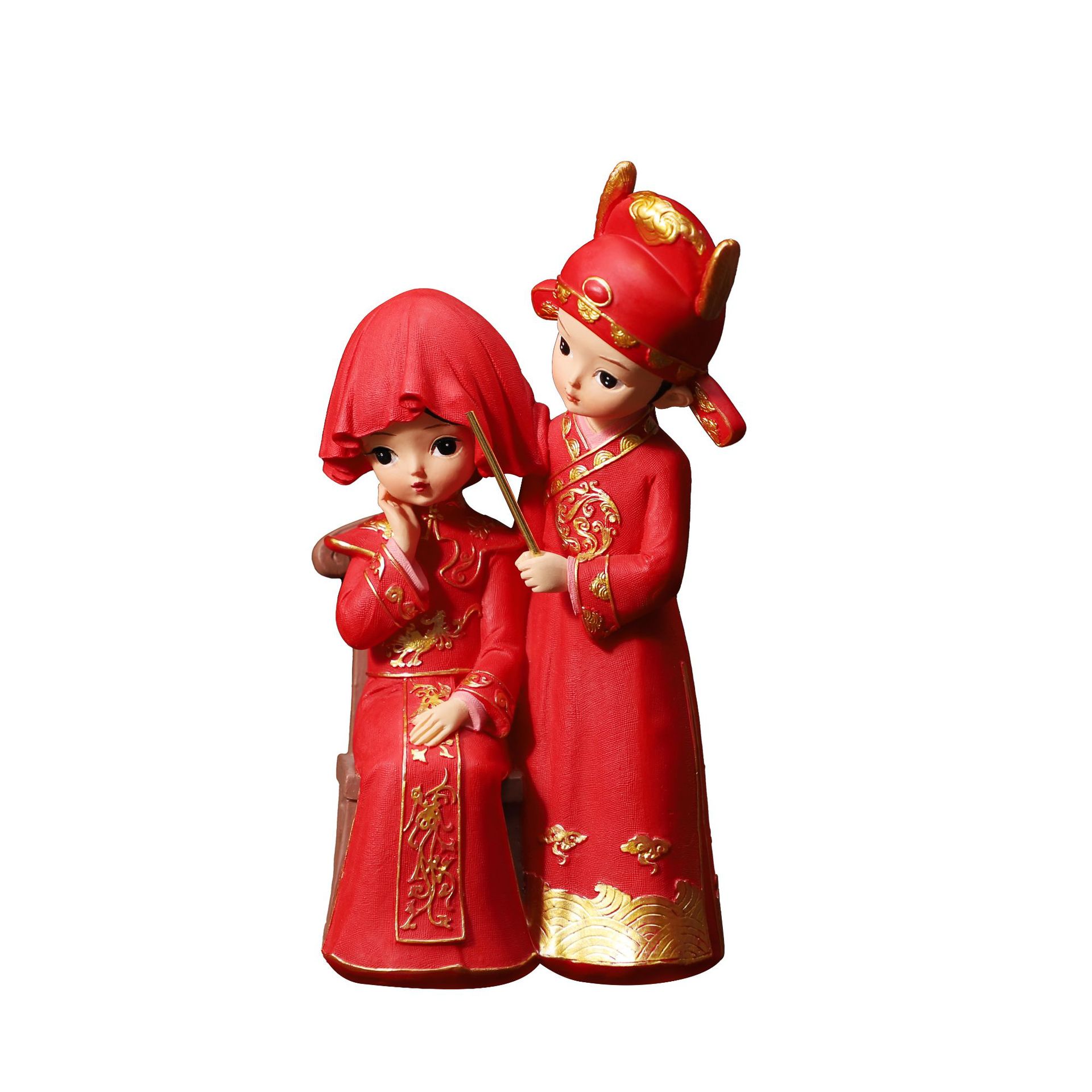 New Year wedding decorations for the bride and groom, Chinese-style wedding gifts and handicrafts, exquisitely decorated wedding rooms Item Picture