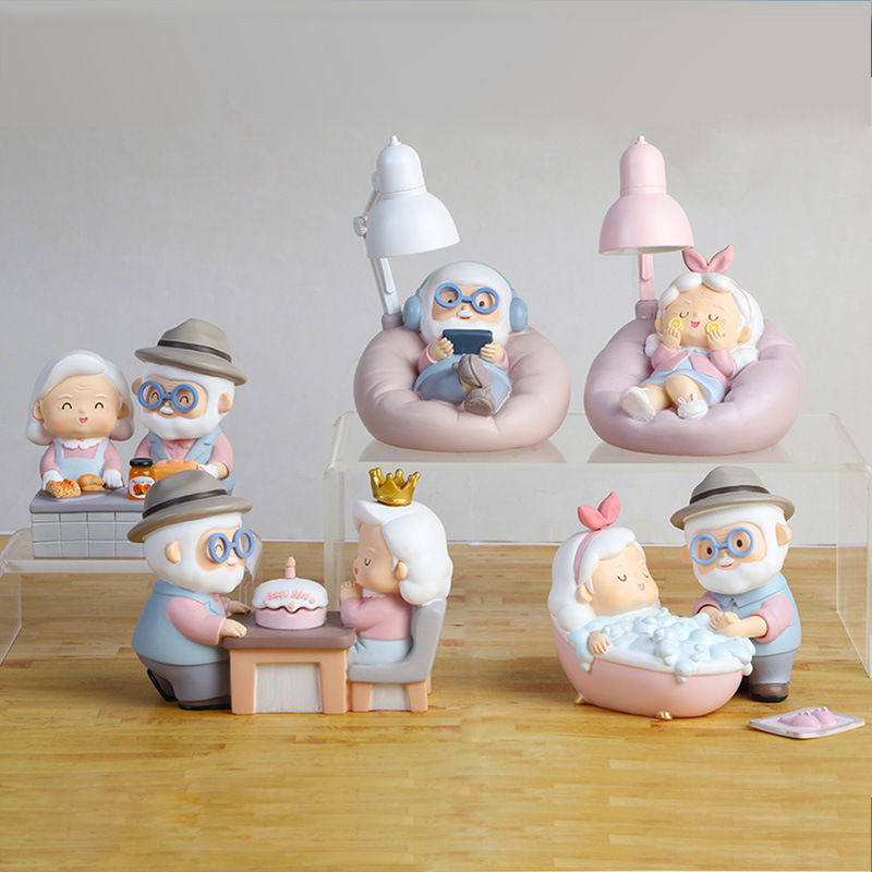 Customized and processed creative resin handicraft ornaments for living rooms, bedrooms, tabletops, wedding anniversaries and birthdays, as gifts for elders details Picture