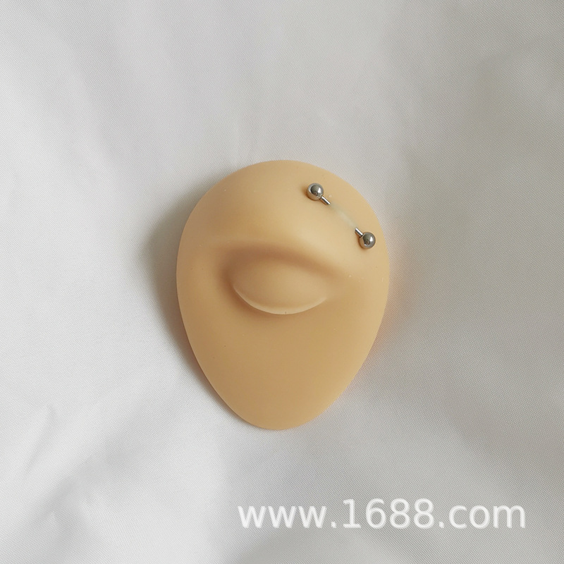 软硅胶仿真人体眼睛模型穿刺穿孔练习道具医学展示工具