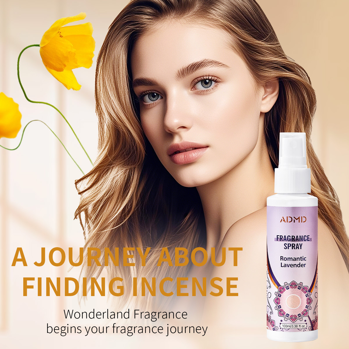 【 Cross-border Exclusive 】ADMD Fragrance Spray for Hair and Body Long-lasting Fragrance and Odor Removal Wholesale Specification image