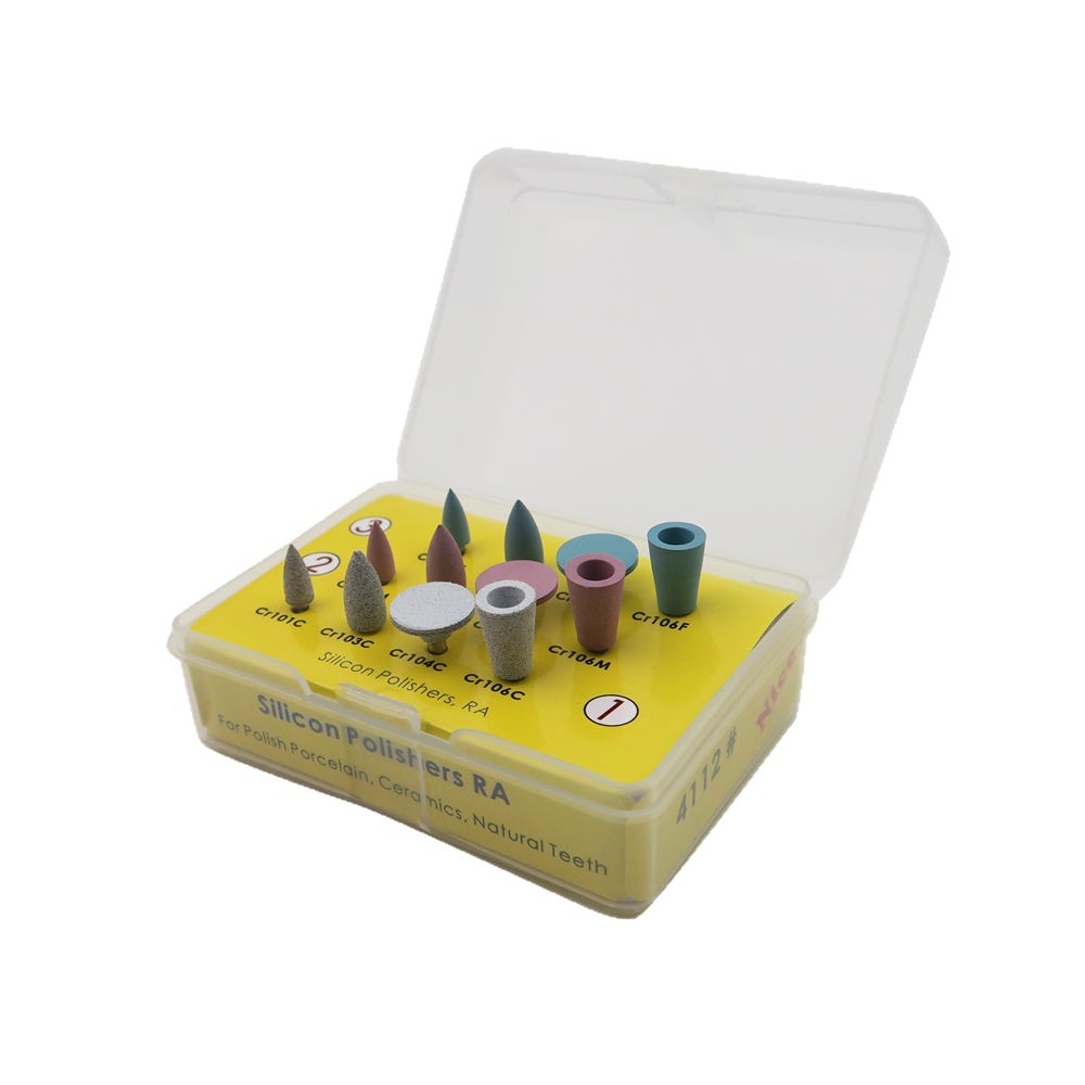 Cross-border exclusive dental polishing set, including dental silicon polishing machine, dental polishing drill set and polishing tools Item Picture