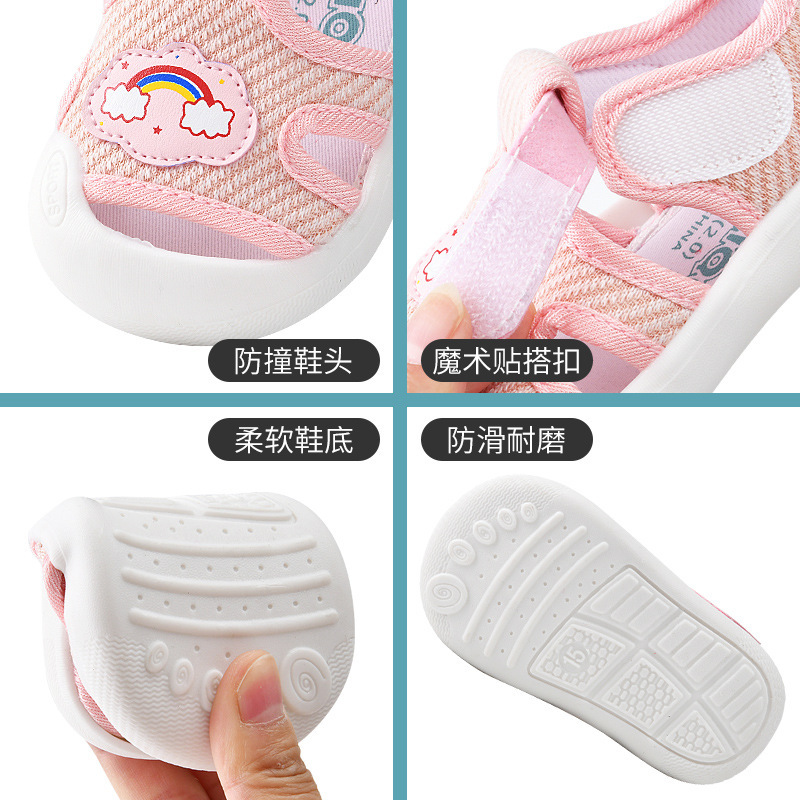 宝宝布凉鞋女夏季婴儿鞋2024新款学步鞋子一岁男婴幼儿布鞋细节图