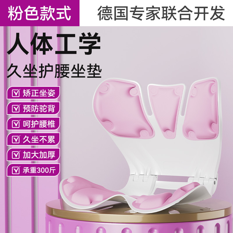 Foldable ergonomic lumbar support seat cushion high load-bearing backrest chair integrated office auxiliary lumbar support sitting chair details Picture