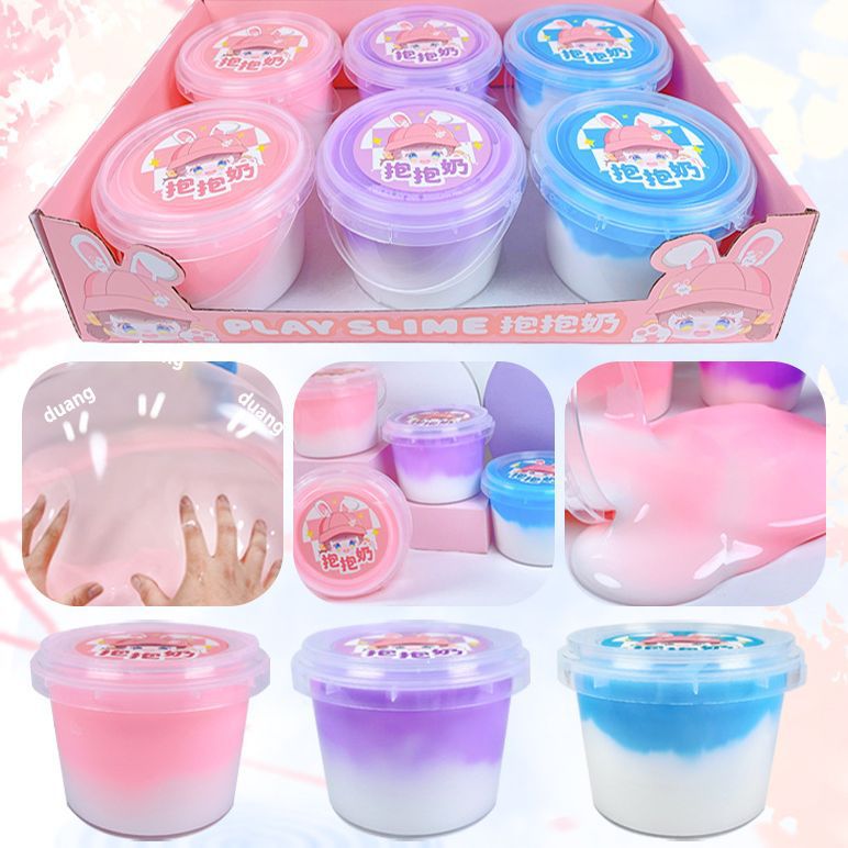 Pelebao venta directa de fábrica conejo de orejas plegables xoxo leche espumoso gel cristalino barro