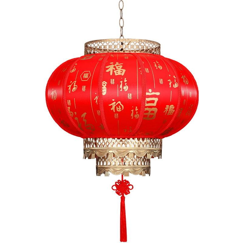 厂家批发仿古圆形仿羊皮灯笼景区古镇户外装饰防水防晒广告印刷