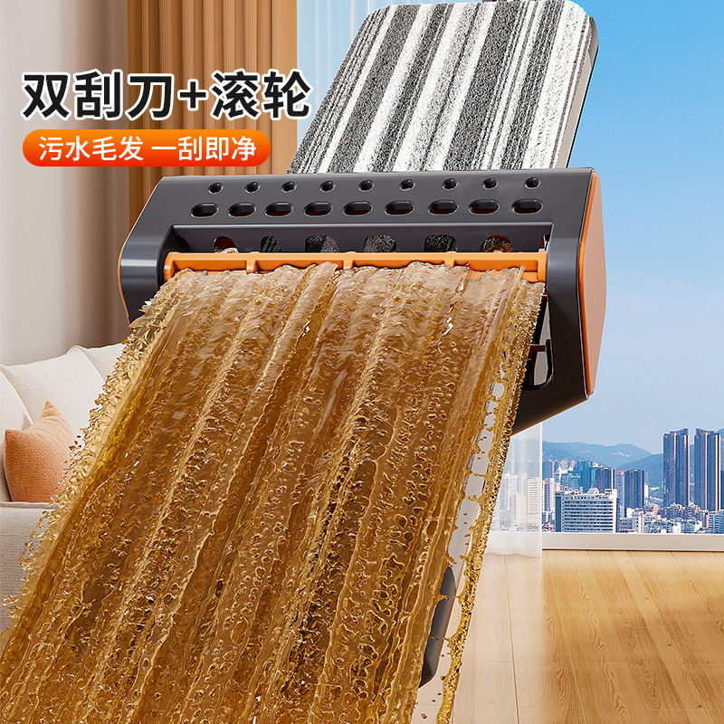 拖把/拖布桶/免手洗拖把/海绵拖把/旋转拖把产品图