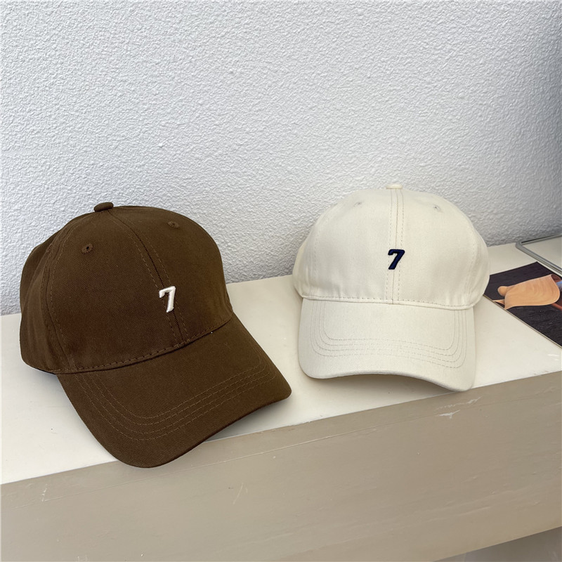 Korean-style large-head, deep-top baseball cap for women, large, deep, long-brimmed baseball cap, wide-brimmed cap to show off face, small cap trendy Specification image