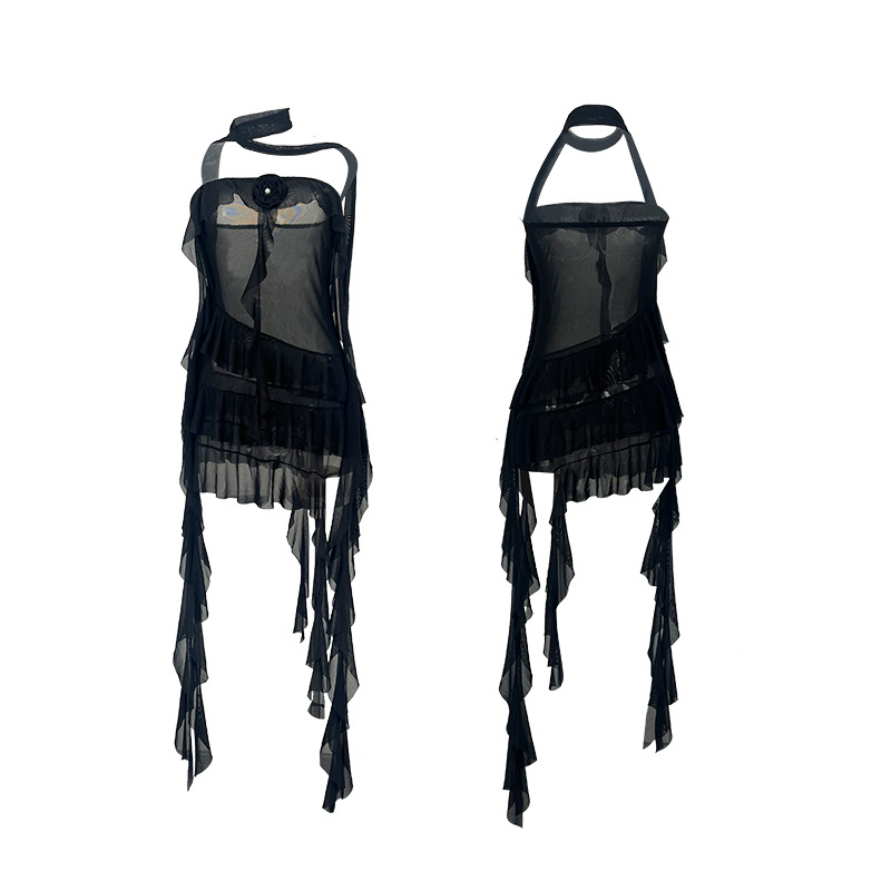 旗袍/连衣裙/高定礼服/红色礼服/洛丽塔白底实物图