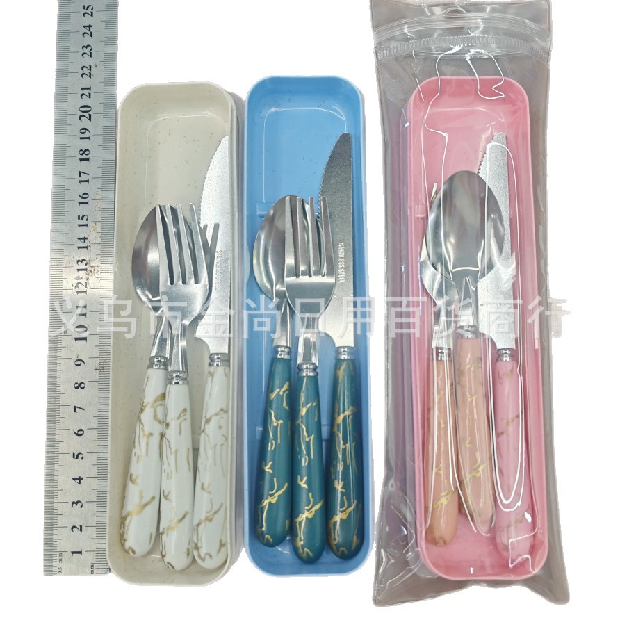 刀叉/筷子/跨境电商/中东厨具/亚克力白底实物图