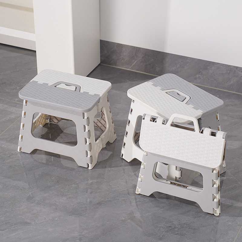 Taburete plegable hogar taburete portátil silla de plástico engrosado taburete de pesca al aire libre taburete de pie taburete de tren mazarty Specification image