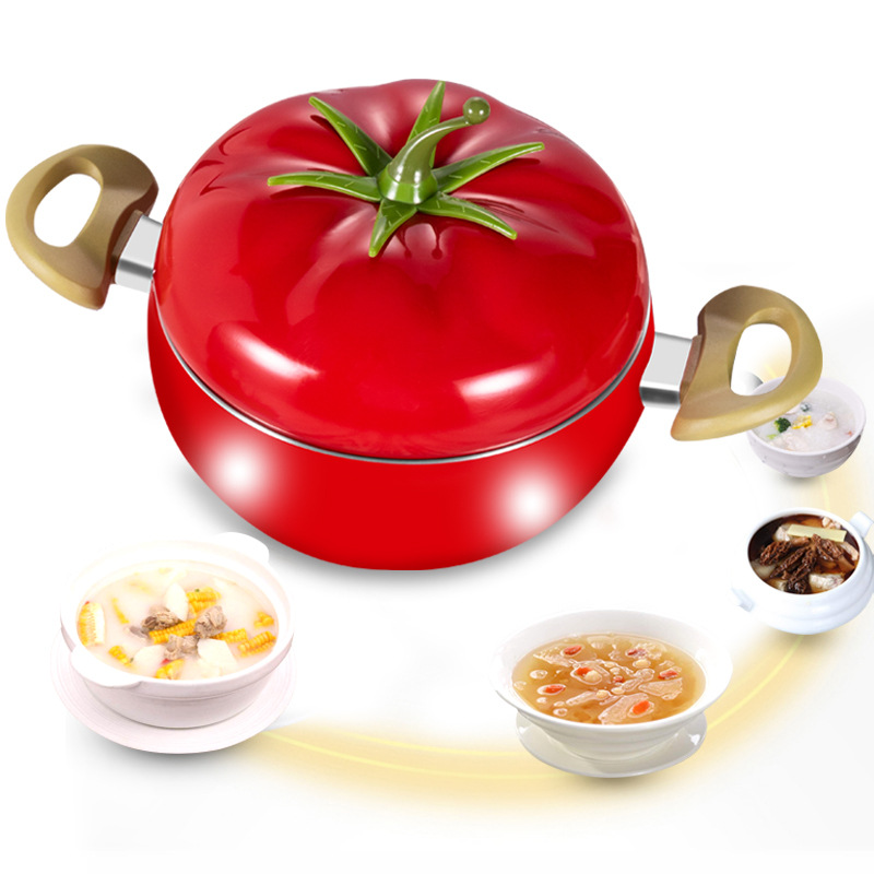 Wholesale of soup POTS, non-stick POTS, tomato POTS, double-ear soup POTS, double-bottom household aluminum POTS, non-stick POTS, soup POTS and cooking POTS details Picture