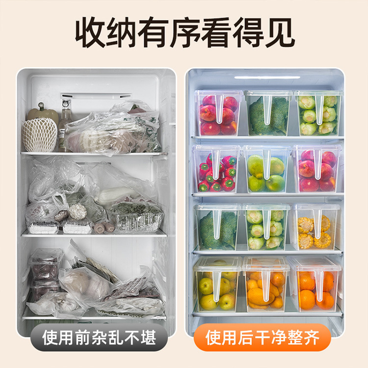 Refrigerator storage box, food-grade fresh-keeping box, kitchen vegetable and fruit special egg box, frozen egg storage box details Picture