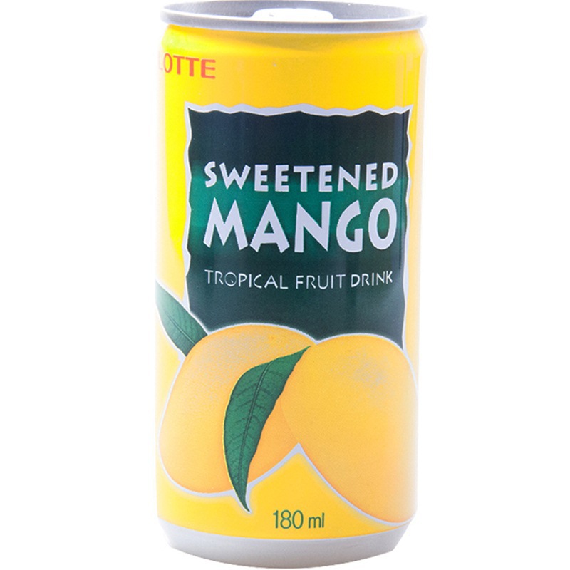 Korean imported Lotte mango juice drink 180ml*15 Fruit-flavored mango juice drink Specification image