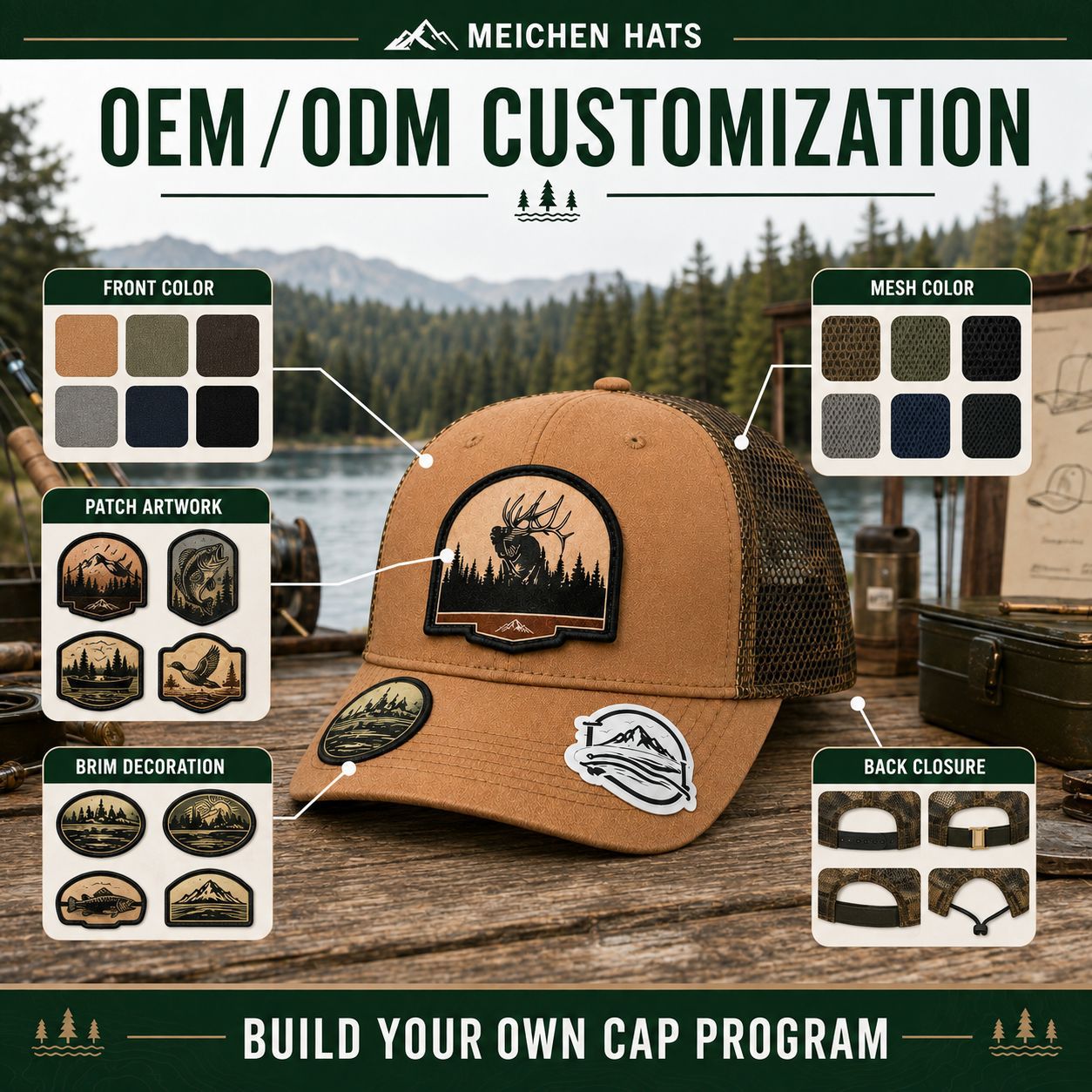 Заводская фуражка ODM/OEM была изготовлена на заказ для диафрагмы стерео-вязанной бейсболки, поставляемой через границу Application Scenario
