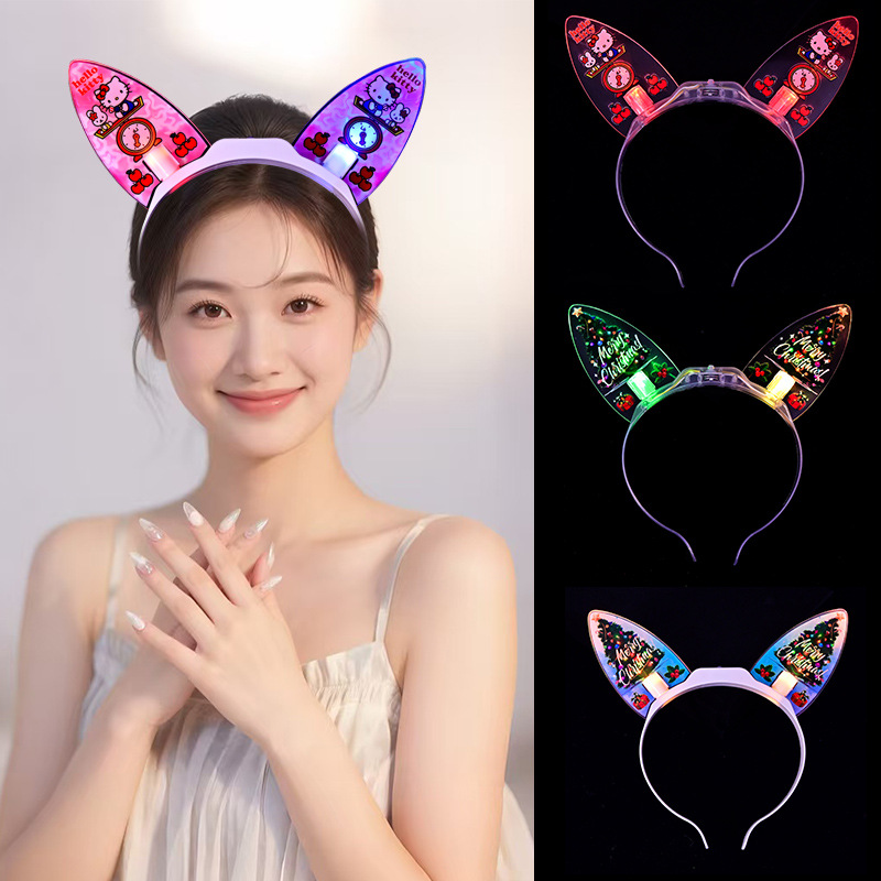 Concert support stick props, acrylic hair band, glow stick, company event fairy wand, glowing hair band batch Application Scenario