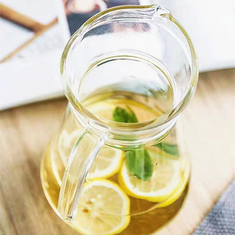 Duckbill teapot, transparent glass teapot, juice flower teapot, household large-capacity milk drink, cold boiled water, cold water teapot Specification image