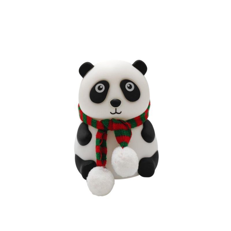 Big-eyed panda night light, a popular and best-selling female cartoon bedroom sleep light, baby sleeping companion atmosphere light for children Item Picture