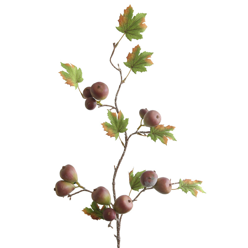 Artificial figs, artificial berries, branch decorations, artificial fruit ornaments, Chinese-style retro home table flower arrangements Item Picture