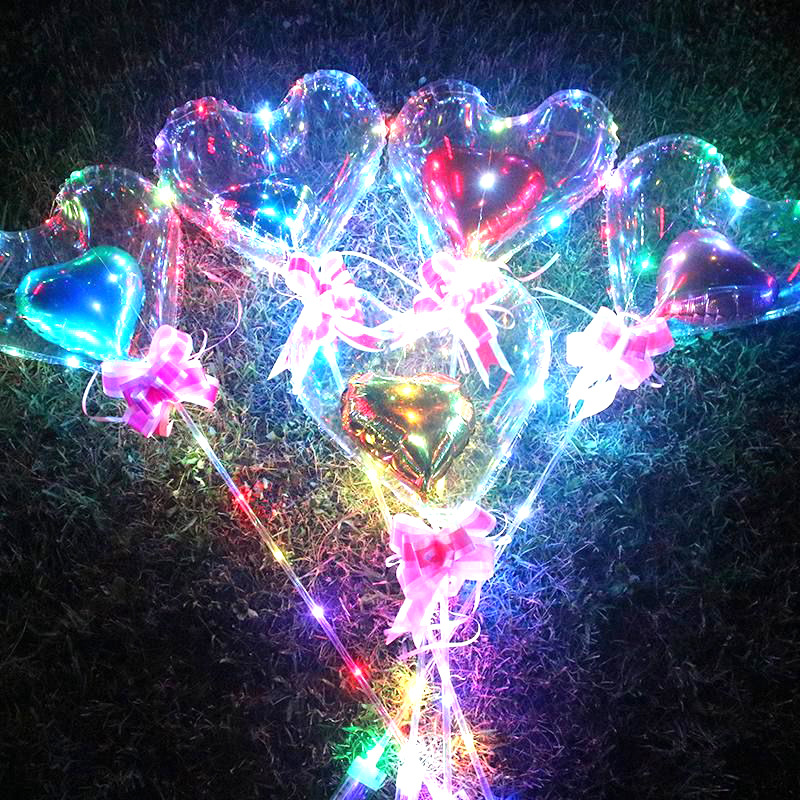 厂家销售波波球发光地摊告白气球品质保障透明抖音充气发光新款详情图3