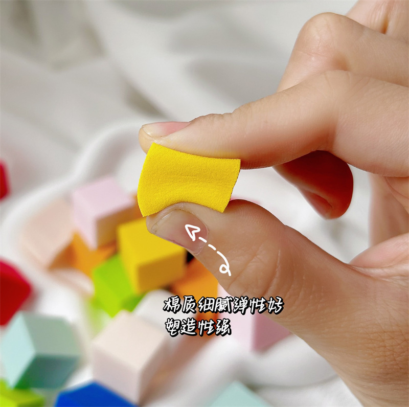 shanilak nail tools Mini Tofu Block patting glue sponge gradient Blush Small square scratch pen tool set Specification image