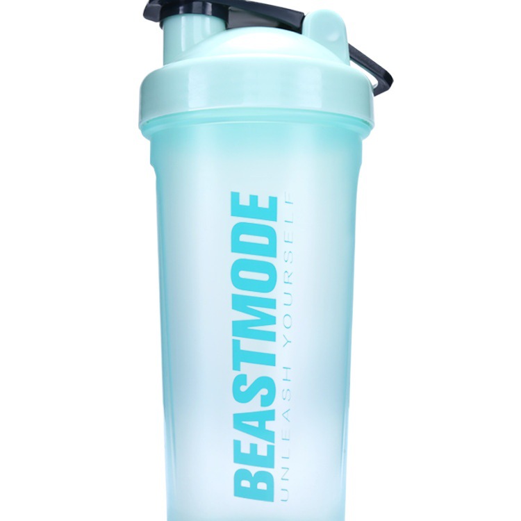 Shake cup, portable fitness scale sports water cup, protein shake powder cup, stirring milkshake cup Item Picture